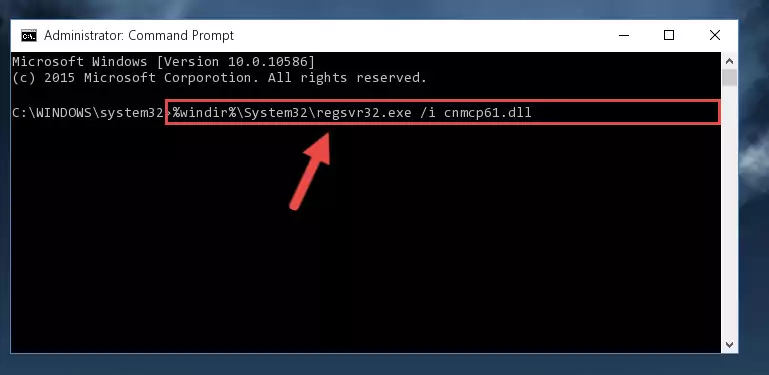 Uninstalling the Cnmcp61.dll file from the system registry