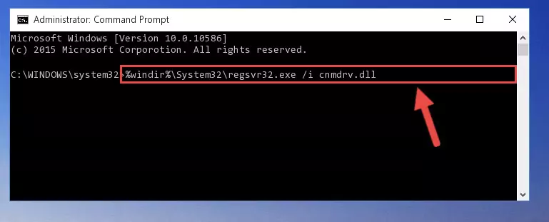 Reregistering the Cnmdrv.dll library in the system (for 64 Bit)
