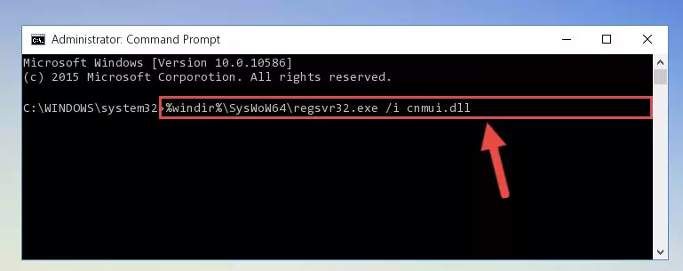 Deleting the Cnmui.dll file's problematic registry in the Windows Registry Editor
