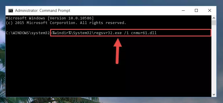 Uninstalling the Cnmur61.dll library from the system registry