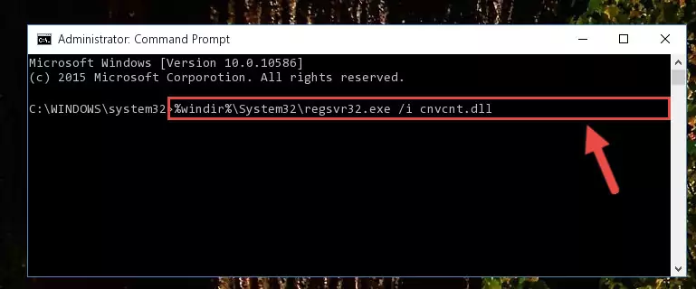 Reregistering the Cnvcnt.dll library in the system (for 64 Bit)