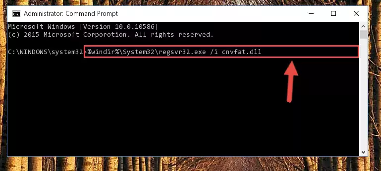 Uninstalling the Cnvfat.dll file from the system registry
