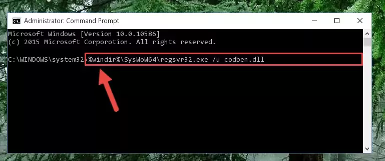 Creating a clean registry for the Codben.dll library (for 64 Bit)