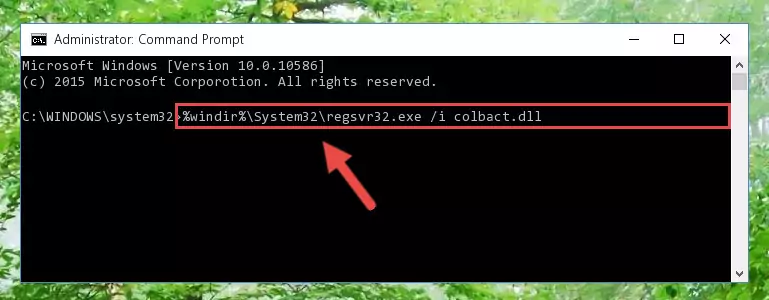 Deleting the damaged registry of the Colbact.dll