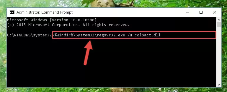Creating a new registry for the Colbact.dll library