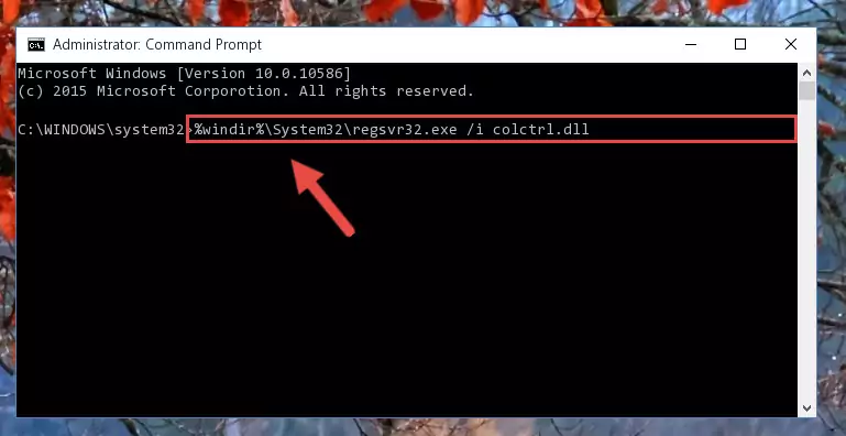 Cleaning the problematic registry of the Colctrl.dll file from the Windows Registry Editor