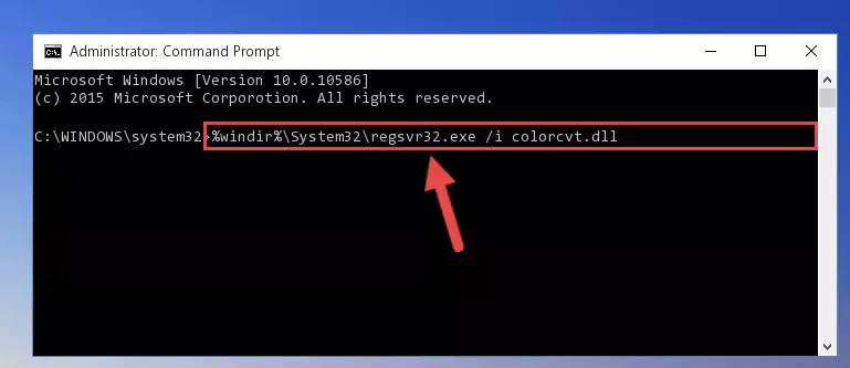 Uninstalling the Colorcvt.dll library from the system registry