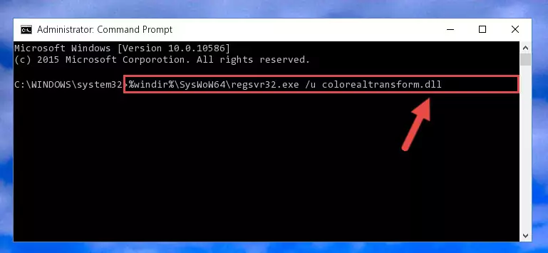 Creating a new registry for the Colorealtransform.dll file