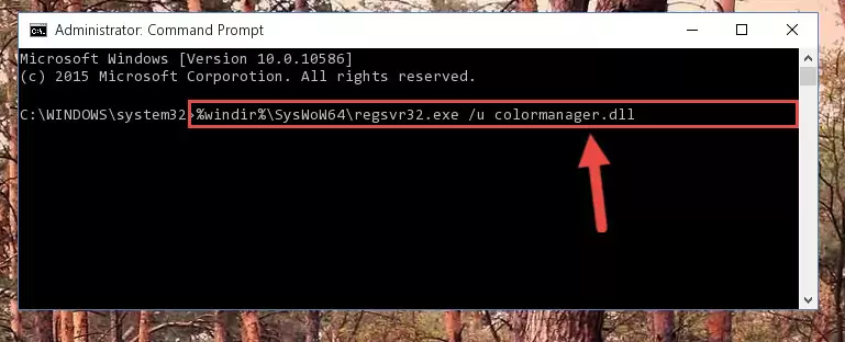Creating a clean registry for the Colormanager.dll file (for 64 Bit)