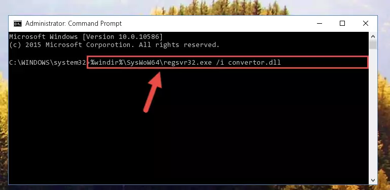 Cleaning the problematic registry of the Convertor.dll file from the Windows Registry Editor
