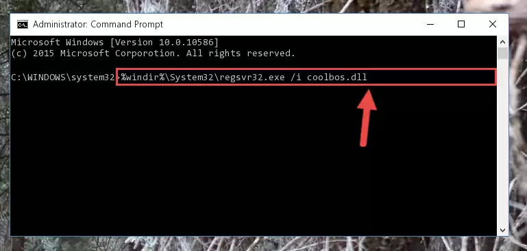 Cleaning the problematic registry of the Coolbos.dll library from the Windows Registry Editor