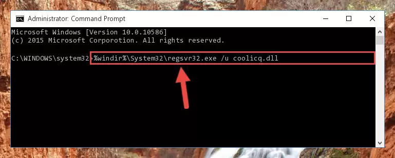 Creating a new registry for the Coolicq.dll file