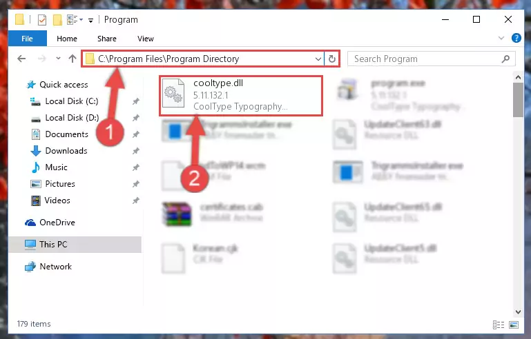Uninstalling the Cooltype.dll library's problematic registry from Regedit (for 64 Bit)