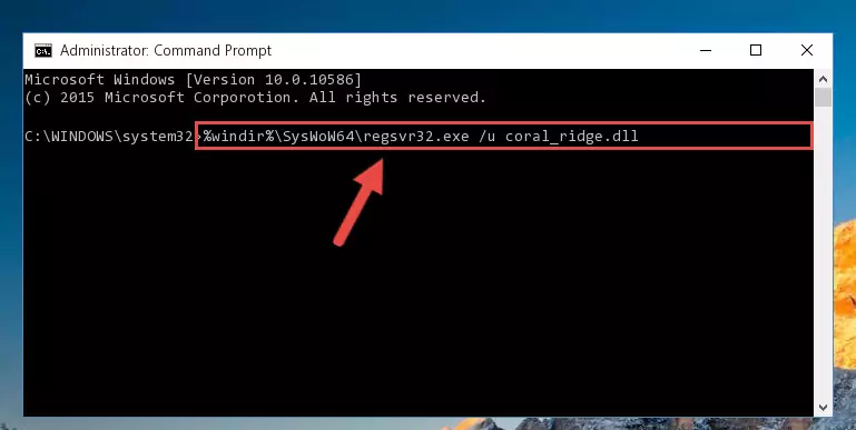 Creating a clean and good registry for the Coral_ridge.dll file (64 Bit için)