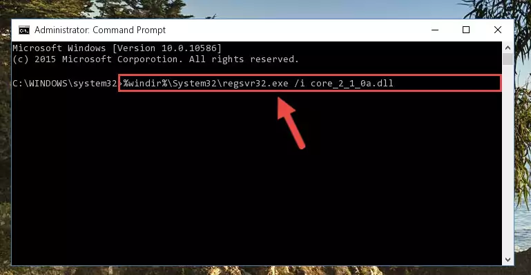 Creating a clean and good registry for the Core_2_1_0a.dll file (64 Bit için)