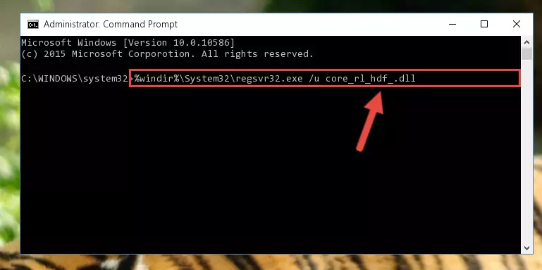 Creating a new registry for the Core_rl_hdf_.dll library in the Windows Registry Editor