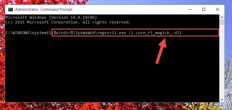 Cleaning the problematic registry of the Core_rl_magick_.dll file from the Windows Registry Editor