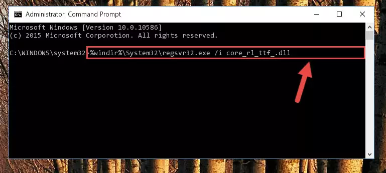 Creating a clean registry for the Core_rl_ttf_.dll library (for 64 Bit)