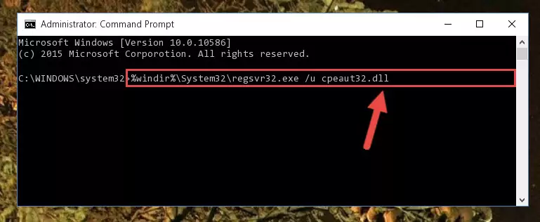 Creating a new registry for the Cpeaut32.dll file