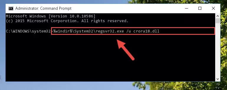 Extracting the Crora18.dll file