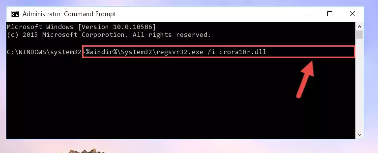 Creating a clean registry for the Crora18r.dll file (for 64 Bit)