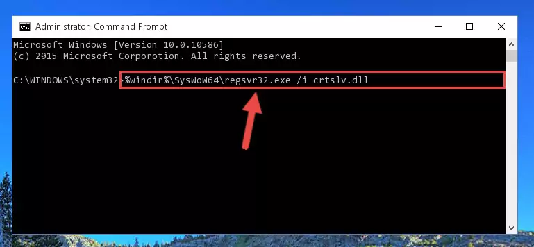 Uninstalling the Crtslv.dll file from the system registry