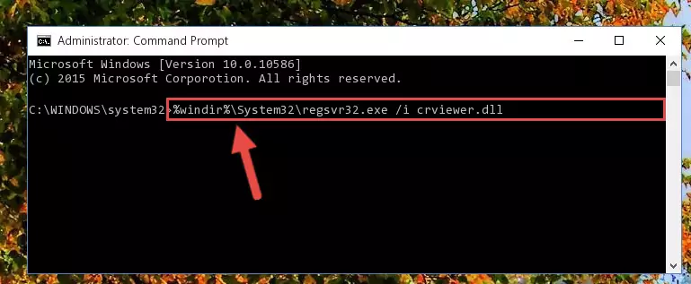 Deleting the damaged registry of the Crviewer.dll