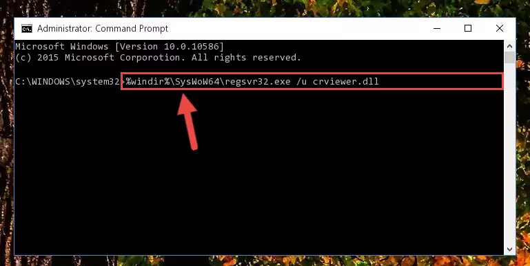 Reregistering the Crviewer.dll library in the system (for 64 Bit)