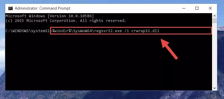 Cleaning the problematic registry of the Crwrap32.dll library from the Windows Registry Editor
