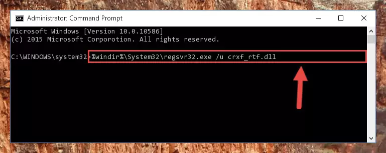Making a clean registry for the Crxf_rtf.dll library in Regedit (Windows Registry Editor)