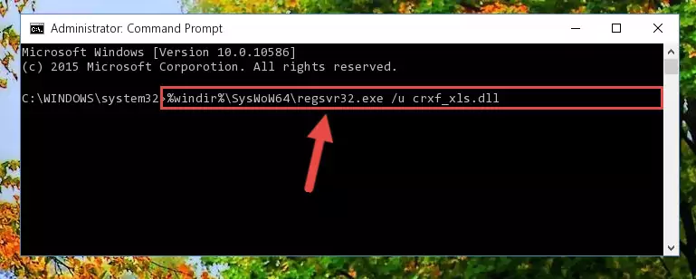 Creating a clean registry for the Crxf_xls.dll library (for 64 Bit)