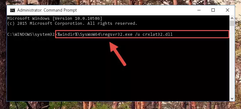 Creating a new registry for the Crxlat32.dll library