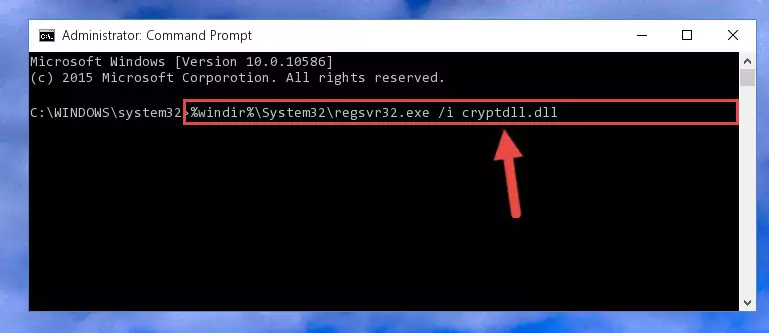 Deleting the damaged registry of the Cryptdll.dll