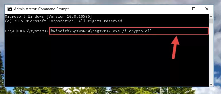 Uninstalling the broken registry of the Crypto.dll file from the Windows Registry Editor (for 64 Bit)