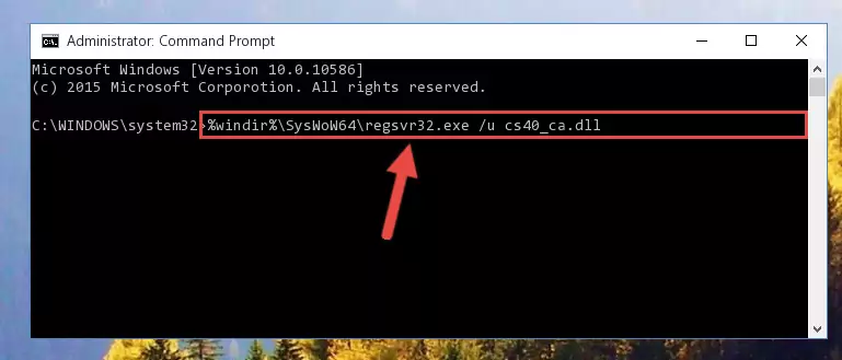 Making a clean registry for the Cs40_ca.dll file in Regedit (Windows Registry Editor)