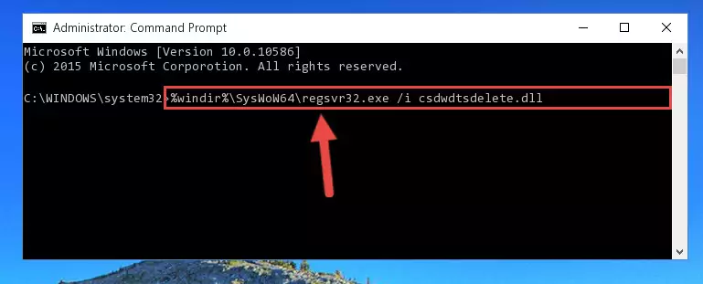 Uninstalling the Csdwdtsdelete.dll library's problematic registry from Regedit (for 64 Bit)