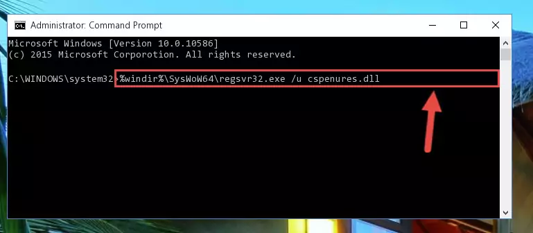 Making a clean registry for the Cspenures.dll library in Regedit (Windows Registry Editor)