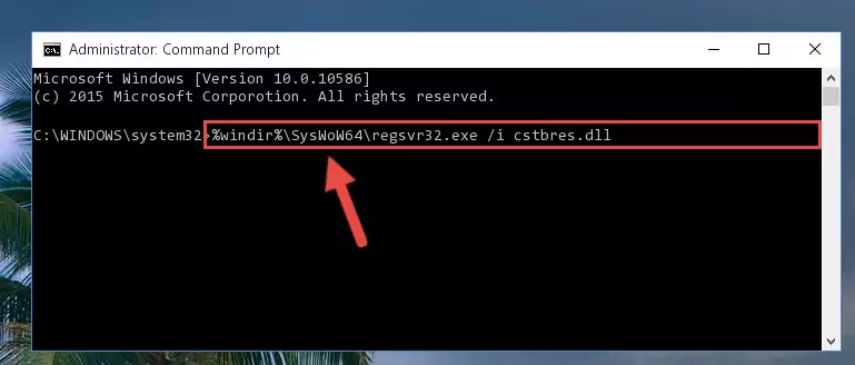 Deleting the Cstbres.dll library's problematic registry in the Windows Registry Editor