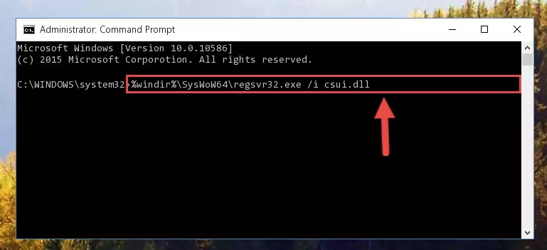 Uninstalling the Csui.dll file's problematic registry from Regedit (for 64 Bit)