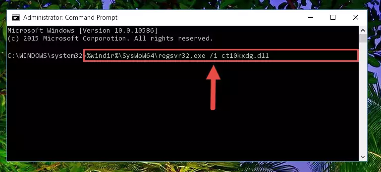 Cleaning the problematic registry of the Ct10kxdg.dll file from the Windows Registry Editor