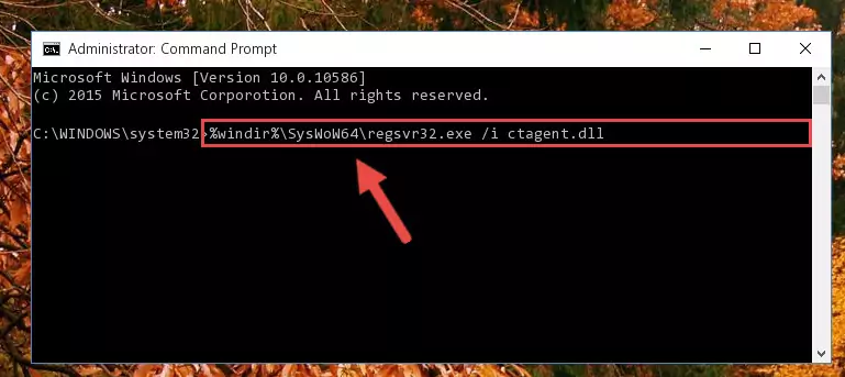 Uninstalling the Ctagent.dll file's broken registry from the Registry Editor (for 64 Bit)