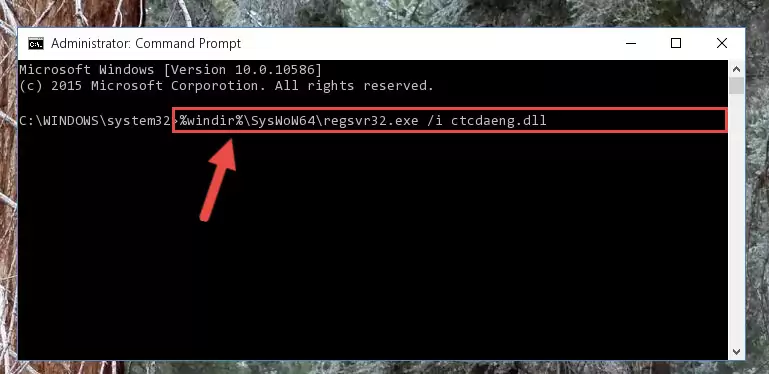 Uninstalling the broken registry of the Ctcdaeng.dll file from the Windows Registry Editor (for 64 Bit)
