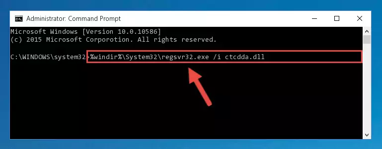 Deleting the Ctcdda.dll file's problematic registry in the Windows Registry Editor