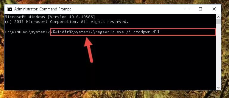 Reregistering the Ctcdpwr.dll file in the system (for 64 Bit)
