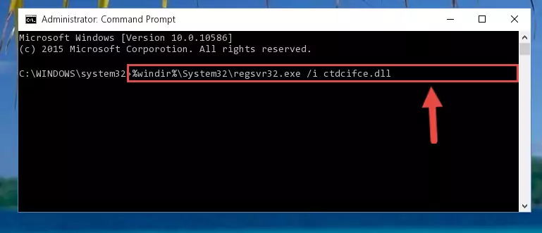 Uninstalling the Ctdcifce.dll file from the system registry