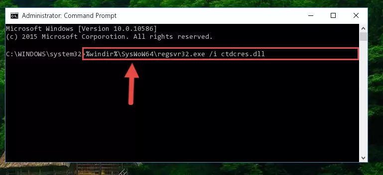 Uninstalling the Ctdcres.dll file's broken registry from the Registry Editor (for 64 Bit)