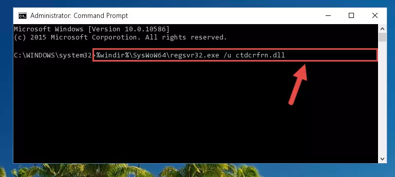 Making a clean registry for the Ctdcrfrn.dll file in Regedit (Windows Registry Editor)