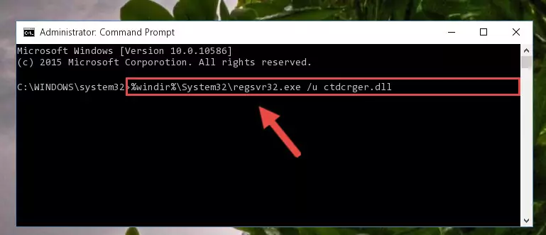 Extracting the Ctdcrger.dll file