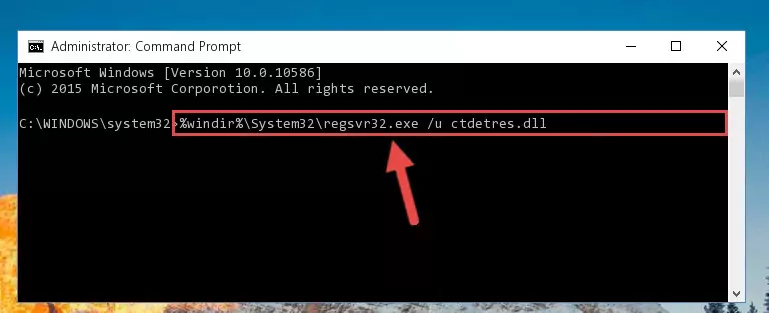 Extracting the Ctdetres.dll file