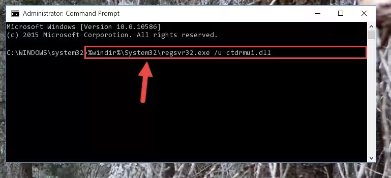 Extracting the Ctdrmui.dll file
